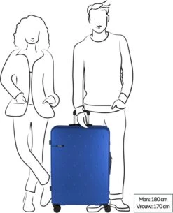 Gabol Harde Koffer / Trolley / Reiskoffer - Open - 77 Cm (XL) - Blauw -Bagageopslag 973x1200 8