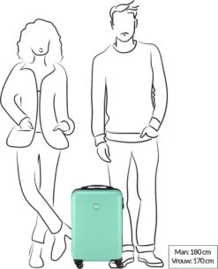 Princess Traveller PT01 - Handbagagekoffer - Peony Pink - S - 55cm -Bagageopslag 975x1200 1