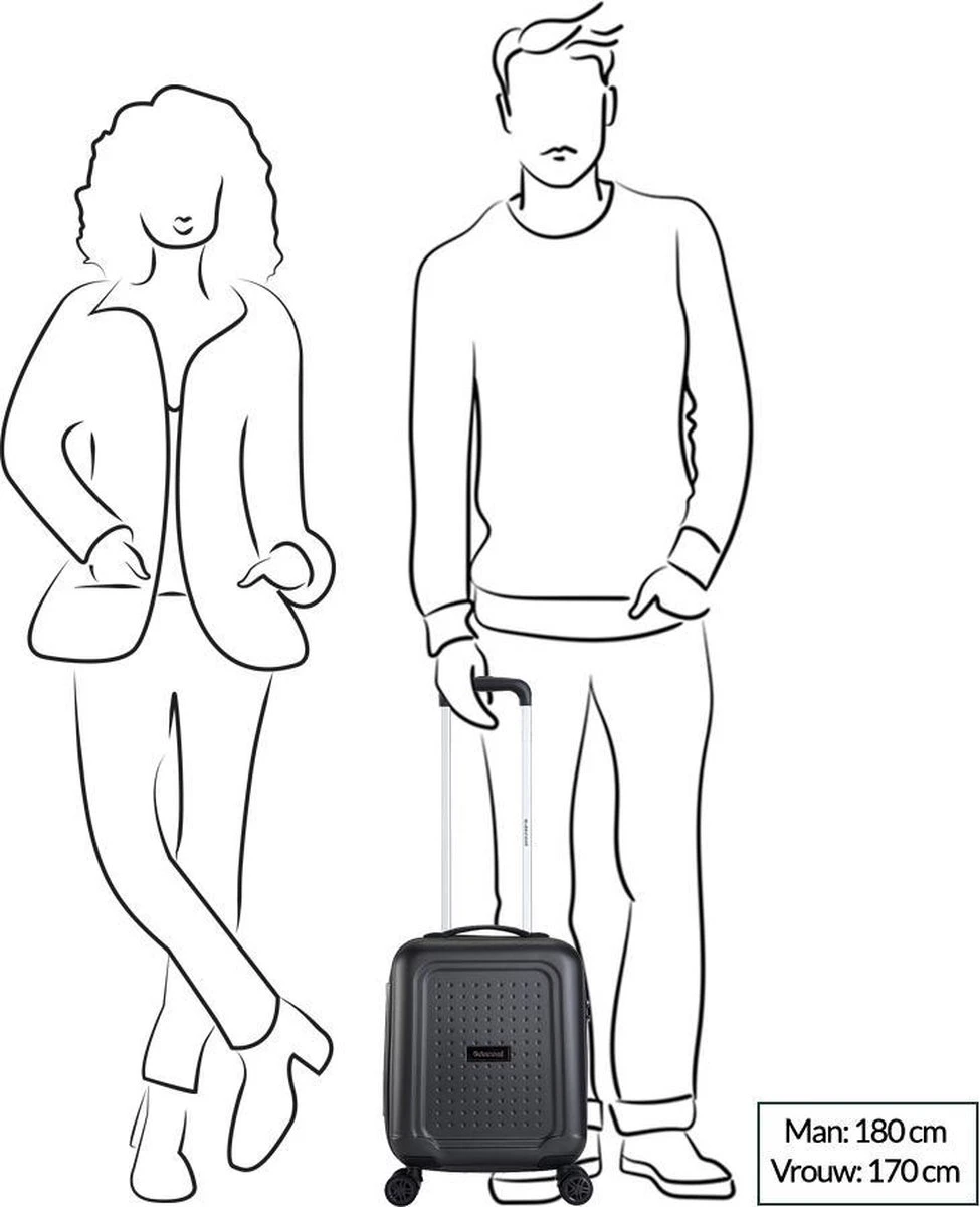 Decent Handbagage Koffer / Trolley / Reiskoffer - 42 Cm - 24 Liter - ABS - Maxi Air - Grijs 6 Decent Handbagage Koffer / Trolley / Reiskoffer - 42 Cm - 24 Liter - ABS - Maxi Air - Grijs - Afbeelding 6