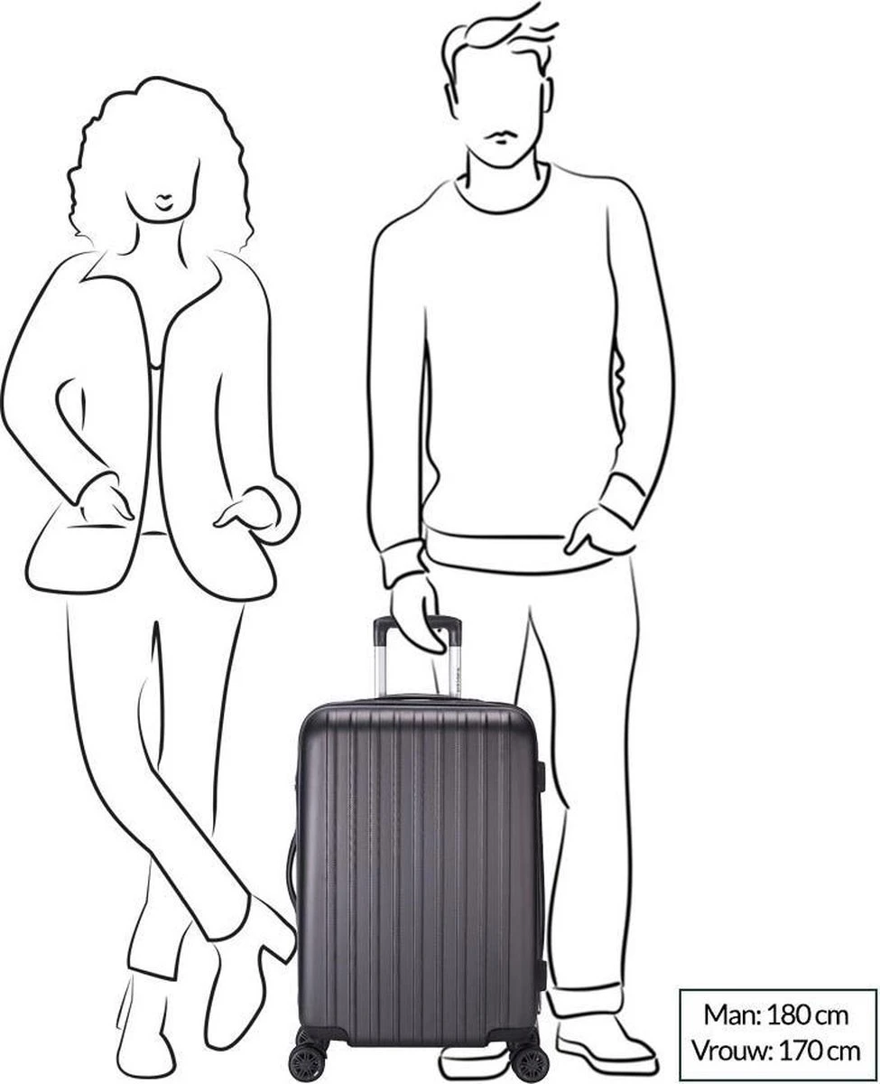 Decent Tranporto-One Reiskoffer 66 Cm - Zalmroze 19 Decent Tranporto-One Reiskoffer 66 Cm - Zalmroze - Afbeelding 19