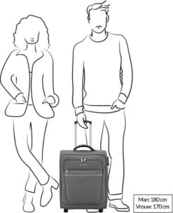 Travelite Cabin 2 Wheel Trolley Black -Bagageopslag 976x1200