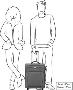 Travelite Cabin 2 Wheel Trolley Bordeaux -Bagageopslag 978x1200 3