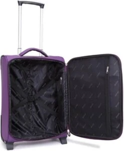 Decent Handbagage Koffer Super-Light 50 - Paars -Bagageopslag 985x1200